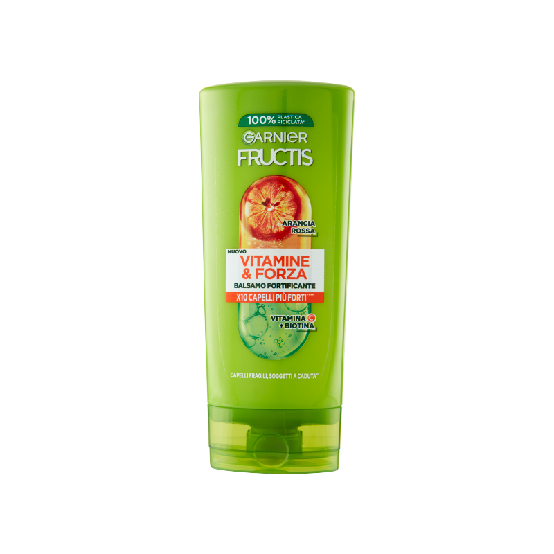 Garnier Fructis Balsamo Vitamine & Forza, balsamo fortificante, ideale per capelli fragili, 200 ml