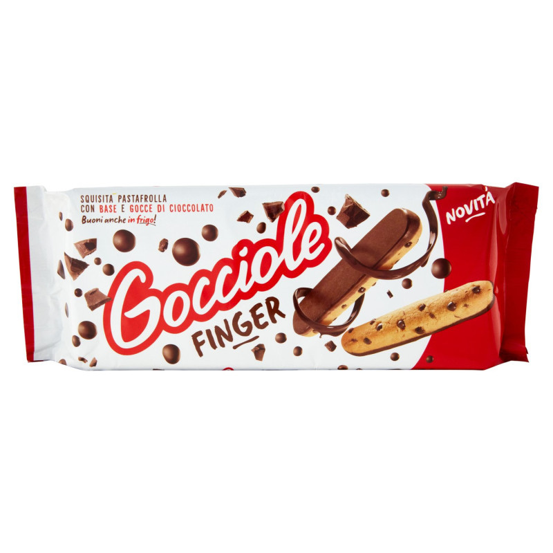 Pavesi Gocciole Finger Biscotti con Gocce di Cioccolato 120g