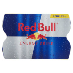 RED BULL ENERGY DRINK, 250 ML (6 LATTINE)