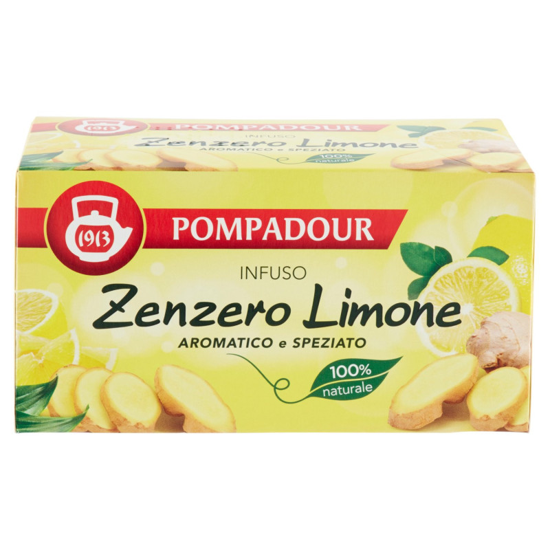 Pompadour Infuso Zenzero Limone 20 x 1,8 g