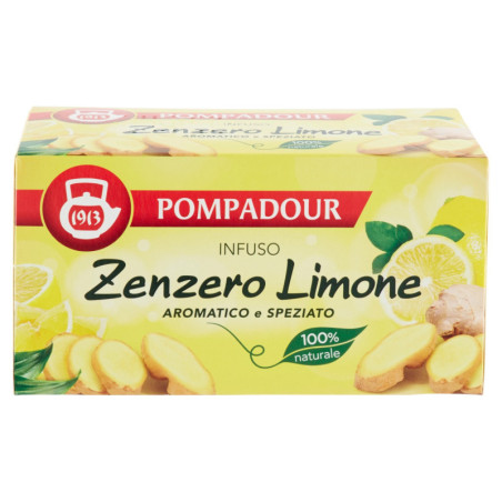 Pompadour Infuso Zenzero Limone 20 x 1,8 g