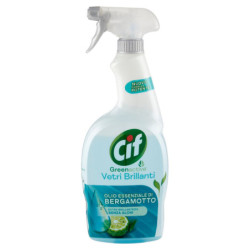 CIF GREENACTIVE BRILLIANT GLASSES BERGAMOT ESSENTIAL OIL 650 ML