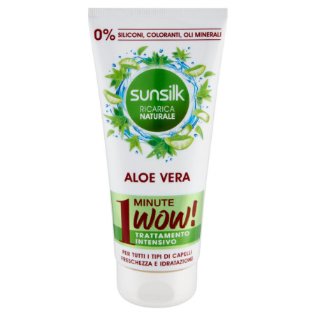 SUNSILK ALOE VERA NATURAL RECAMBIO 1 MINUTO ¡GUAU! TRATAMIENTO INTENSIVO 180 ML