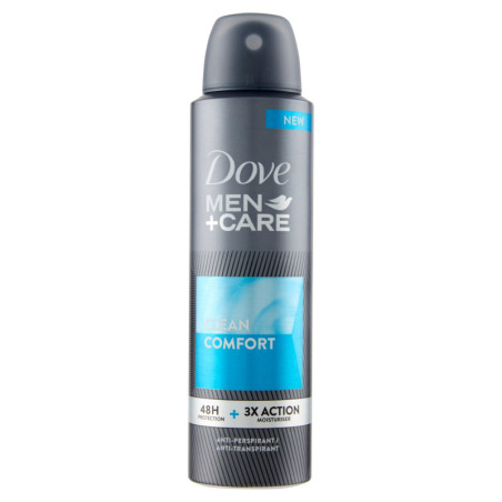 DOVE MEN+CARE CLEAN COMFORT ANTITRASPIRANTE 150 ML