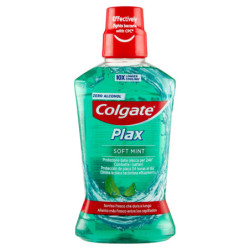 COLGATE PLAX BAIN DE BOUCHE MENTHE DOUCE AVEC ANTIBACTÉRIEN 500 ML