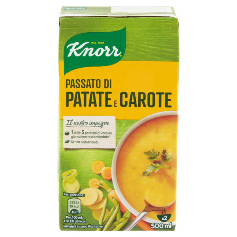 KNORR POTATO AND CARROT PURE 500 ML