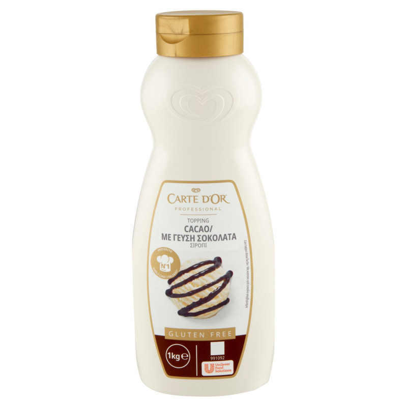 CARTE D'OR PROFESSIONAL TOPPING CACAO GLUTEN FREE 1 KG