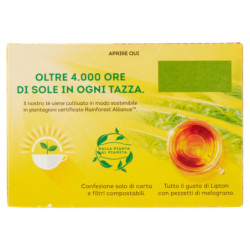 LIPTON TÉ NEGRO CON GRANADA 20 FILTROS 30 G