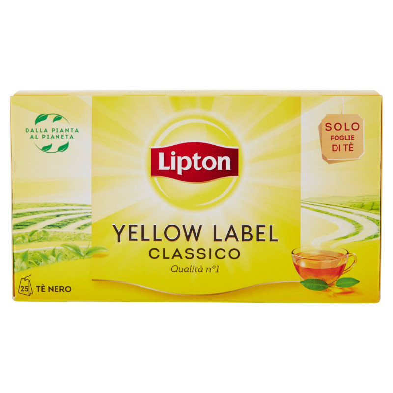 LIPTON ETIQUETA AMARILLA CLÁSICA 25 FILTROS 37,5 G