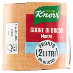 KNORR CALDO DE CORAZÓN DE VACA -25% SAL** 4 X 28 G