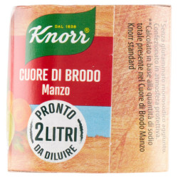 KNORR CALDO DE CORAZÓN DE VACA -25% SAL** 4 X 28 G