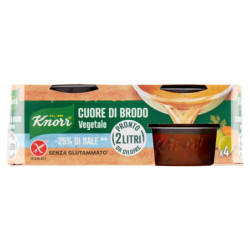 Knorr Cuore di Brodo Vegetale -25% di Sale ** 4 x 28 g