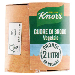 KNORR CALDO DE CORAZÓN DE VERDURAS -25% SAL** 4 X 28 G