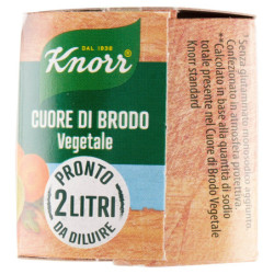 KNORR CALDO DE CORAZÓN DE VERDURAS -25% SAL** 4 X 28 G