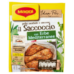 MAGGI IL SACCOCCIO CON ERBE MEDITERRANEE SACCHETTO E SPEZIE PER POLLO AL FORNO 1 PEZZO 34 G