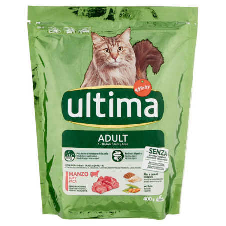 ULTIMA CAT ADULT 1-10 ANNI MANZO 400 G