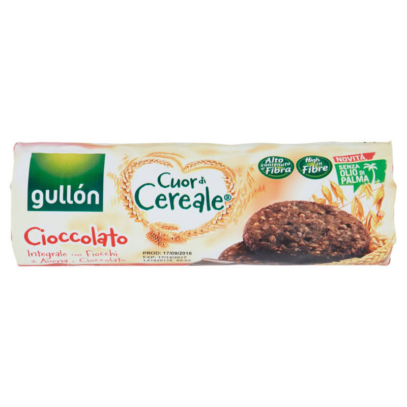 gullón Cuor di Cereale Cioccolato Integrale con Fiocchi di Avena e Cioccolato 280 g