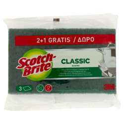 SCOTCH-BRITE CLASSIC SCRUB PAD 3 PCS