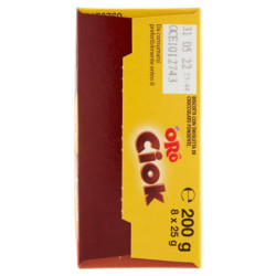 ORO CIOK BISCUITS WITH DARK CHOCOLATE BAR - 8 X 25 G