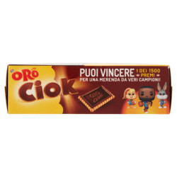 GALLETAS ORO CIOK CON BARRA DE CHOCOLATE NEGRO - 8 X 25 G