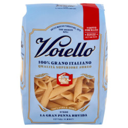 PASTA VOIELLO LA GRAN PENNA ROUVIDA N°200 TRIGO AUREO 100% ITALIANO EXTENSIDO EN BRONCE 500G