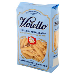 VOIELLO PASTA LA PENNA DOBLE FROTE N°152 GRANO AUREO 100% ITALIANO BRONCE DIBUJADO 500G