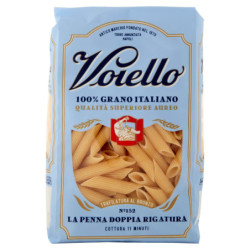 VOIELLO PASTA LA PENNA DOBLE FROTE N°152 GRANO AUREO 100% ITALIANO BRONCE DIBUJADO 500G