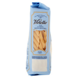 Voiello Pasta La Penna Doppia Rigatura N°152 Grano Aureo 100% italiano Trafilata Bronzo 500g