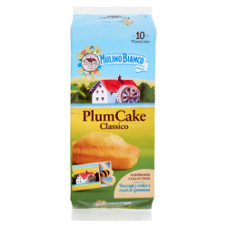 Mulino Bianco Plumcake Classico Merenda con Yogurt Italiano 10 pezzi 330g