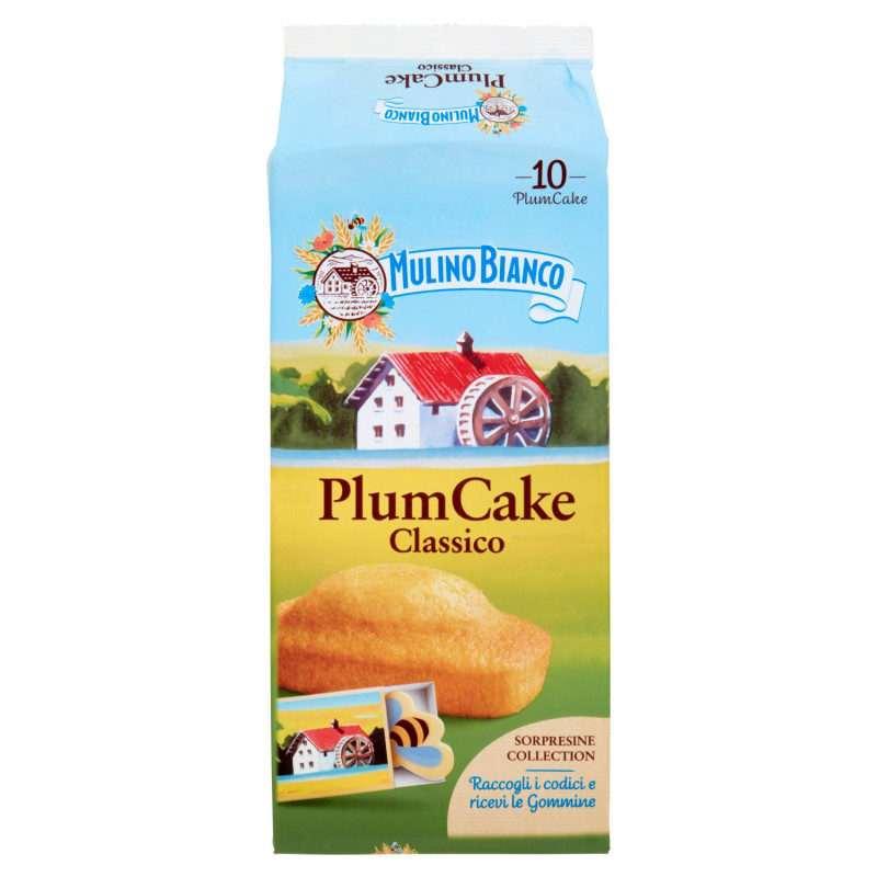 Mulino Bianco Plumcake Classico Merenda con Yogurt Italiano 10 pezzi 330g