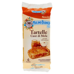 MULINO BIANCO TARTELLE CUOR DI MELA MERENDA CON MELE 100% ITALIANE 6 PEZZI 288G