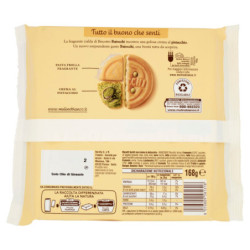 Mulino Bianco Baiocchi Biscotti Snack Farciti con Crema al Pistacchio 168g