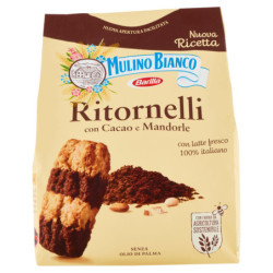 MULINO BIANCO RITORNELLI BISCUITS WITH COCOA AND ALMONDS 700G