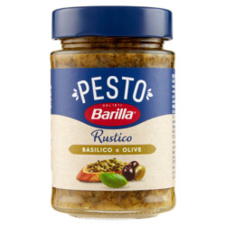 BARILLA PESTO RUSTIQUE BASILIC ET OLIVES PÂTES ET BRUSCHETTA 200G