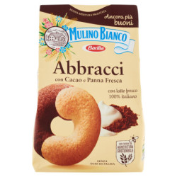 Mulino Bianco Abbracci Biscotti con Cacao e Panna Fresca 350g