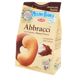 Mulino Bianco Abbracci Biscotti con Cacao e Panna Fresca 350g