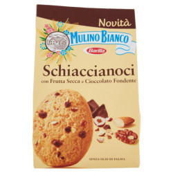 Mulino Bianco Schiaccianoci Biscotti con Frutta Secca e Cioccolato Fondente 300g