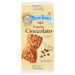 MULINO BIANCO NASTRINE MERENDA CIOCCOLATO SENZA ADDITIVI CONSERVANTI 6 PEZZI 240G