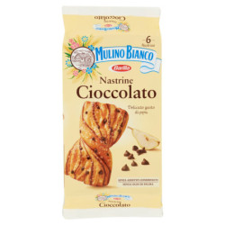 Mulino Bianco Nastrine Merenda Cioccolato Senza Additivi Conservanti 6 pezzi 240g