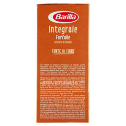 BARILLA WHOLE WHOLE BUTTERFLY PASTA 100% ITALIAN WHEAT 500 G