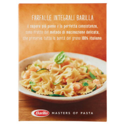 BARILLA ENTERA PASTA MARIPOSA ENTERA 100% TRIGO ITALIANO 500 G