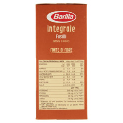 BARILLA ENTERA PASTA ENTERA FUSILLI 100% TRIGO ITALIANO 500 G