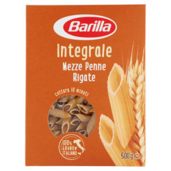 BARILLA ENTERA PASTA ENTERA MEZZ PENNE RIGATE 100% TRIGO ITALIANO 500 G