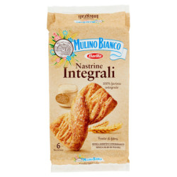 MULINO BIANCO CINTAS DE TRIGO INTEGRAL SNACK 100% HARINA ENTERA 6 PIEZAS 240G