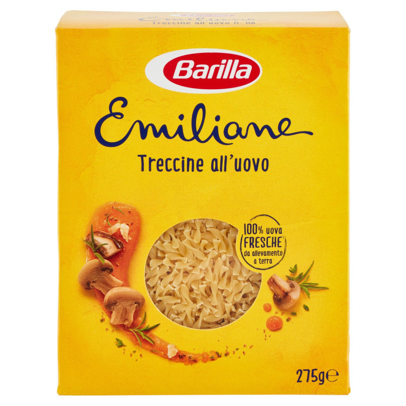 BARILLA EMILIANE PASTA AL HUEVO TRENZAS AL HUEVO 275G