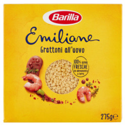 BARILLA EMILIANE EGG PASTA EGG GRATTONI 275G