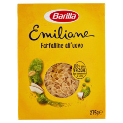 BARILLA EMILIANE PASTA CON HUEVO HUEVO MARIPOSAS 275G