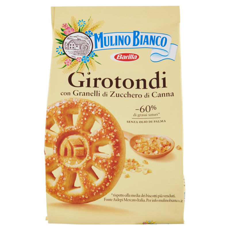 MULINO BIANCO GIROTONDI-KEKSE MIT ROHRZUCKERGRANULAT 350G