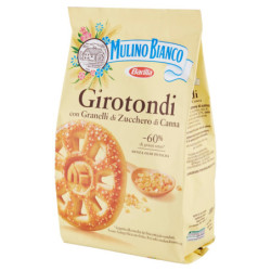 MULINO BIANCO GIROTONDI BISCOTTI CON GRANELLI DI ZUCCHERO DI CANNA 350G