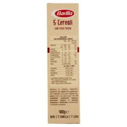 BARILLA 5 CEREALES CON ARROZ ROJO 400G